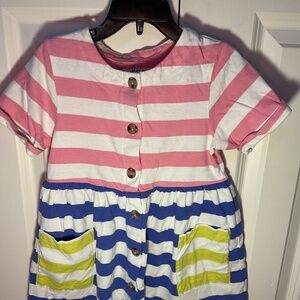Girl Stripe Mini Boden Dress